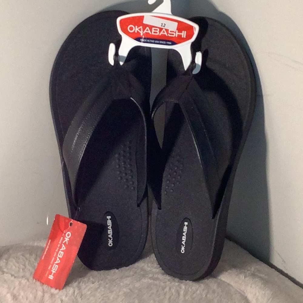 NWT Okabashi Surf Men's Flip Flops - Size 12
